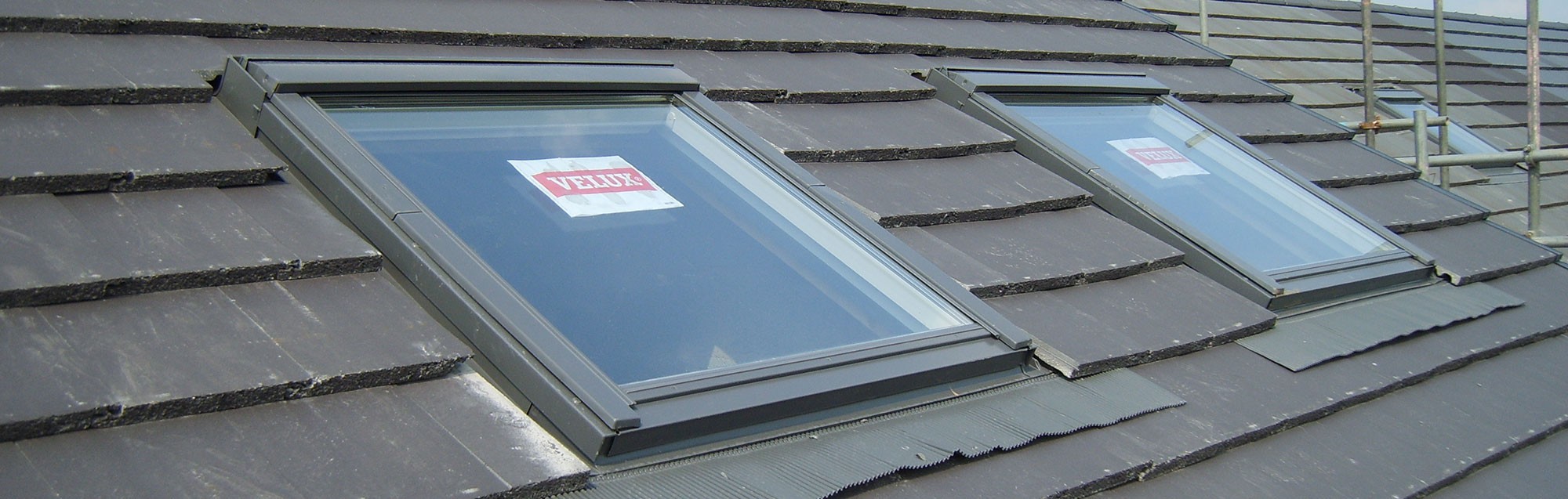 Velux windows in slate roof